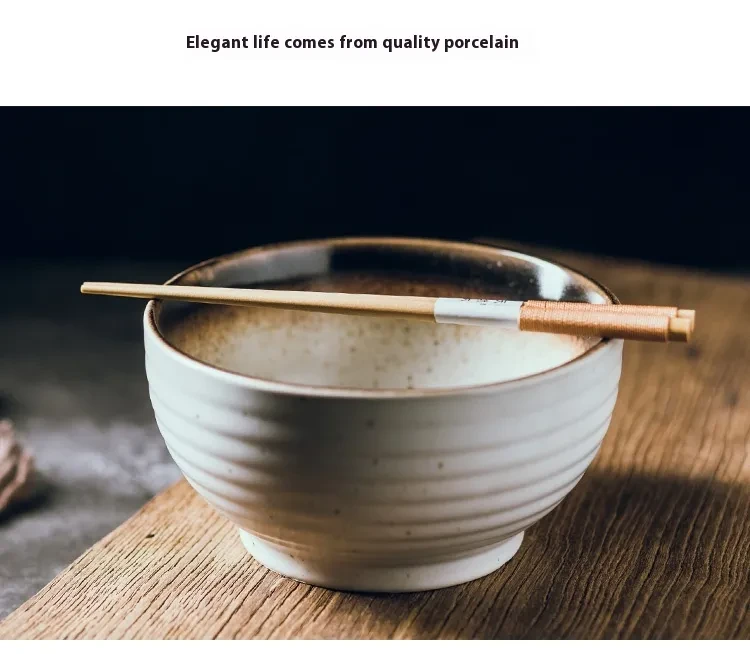 High Foot Noodle Bowl Creative Ceramic Bowl Tableware
