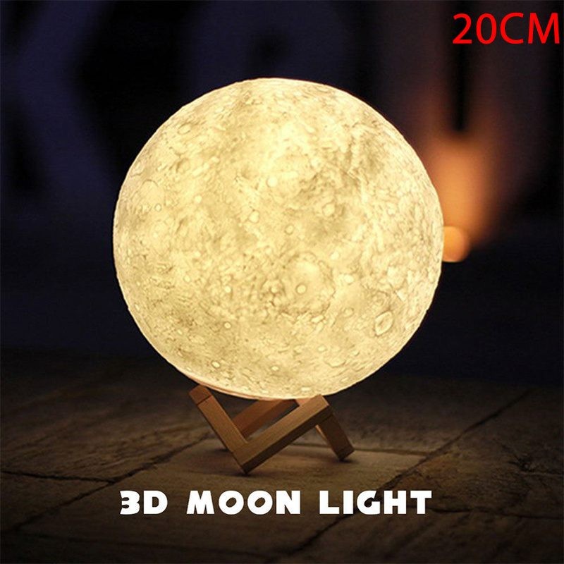 3D Moon Night Light 15cm