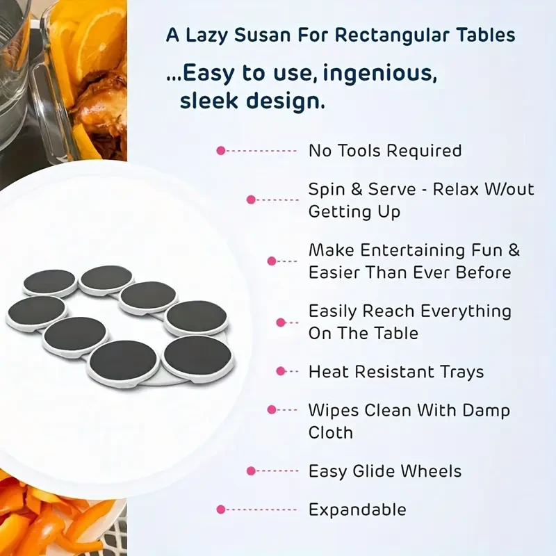 8pcs Lazy Susan Set