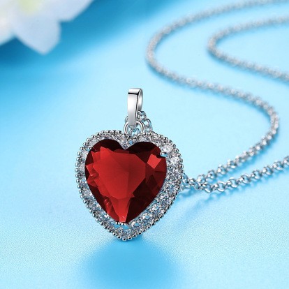 Titanic ocean Heart Pendant Necklace