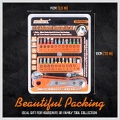 HORUSDY Ratchet Wrench Screwdriver Hex Torx Bit Set