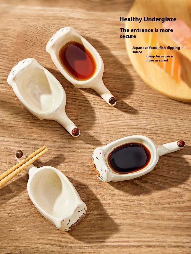 Saucer Dish Ceramic Household Seasoning Plate