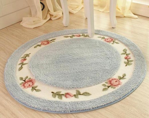 Pastoral Rose Round Carpet Floor Mat