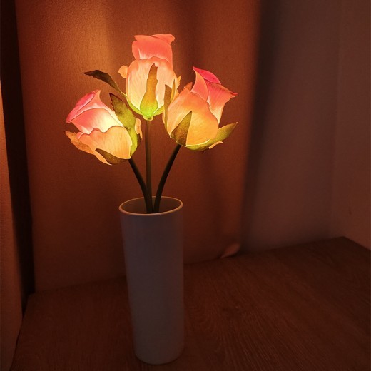 Home Landscape Decorative Rose Pot Lights