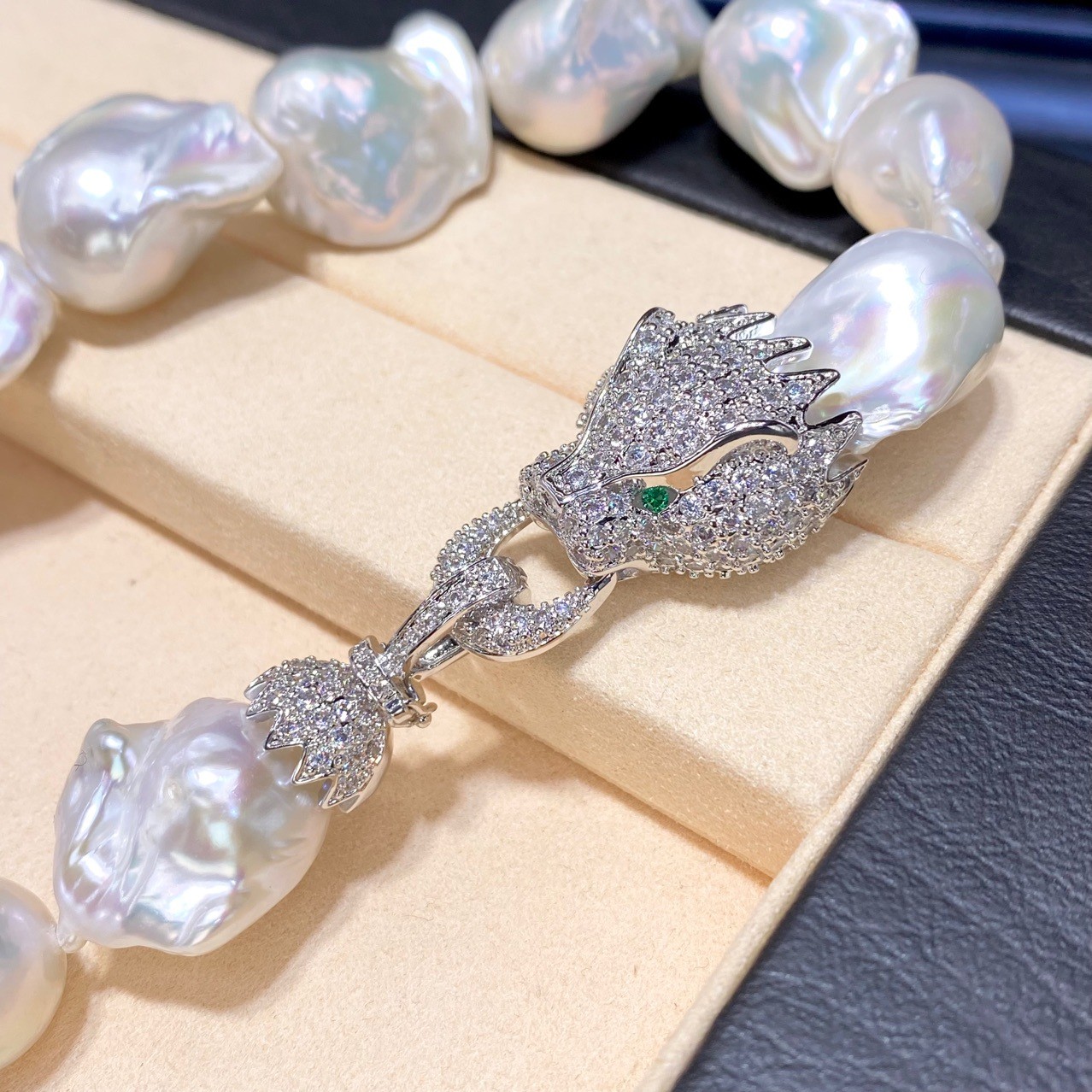 Natural Large Particle Baroque Freshwater Pearl Necklace For Women
