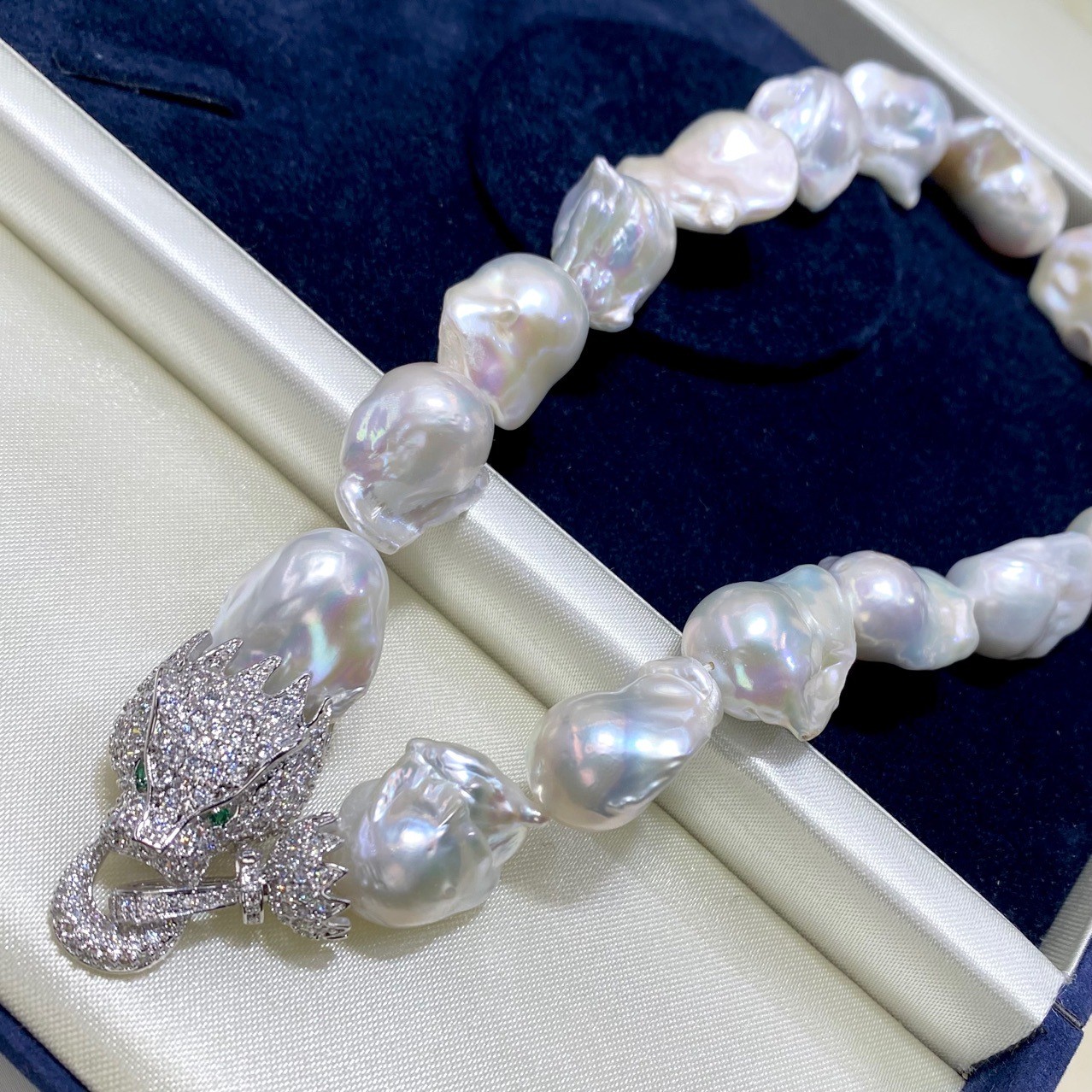 Natural Large Particle Baroque Freshwater Pearl Necklace For Women