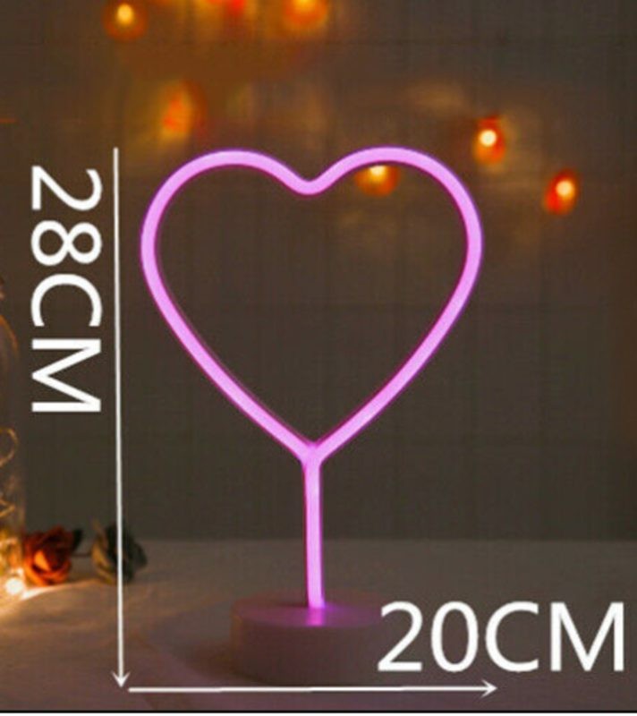 Neon Sign LED Bar Night Light Desk Lamp Love