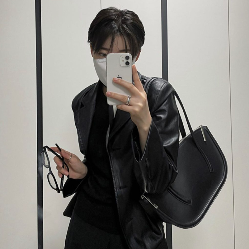 Simple One-shoulder Armpit Bag Fashionable Temperament Tote Bag