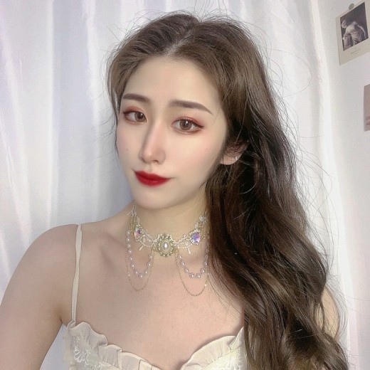 Lace Colorful Love Neck Band Women