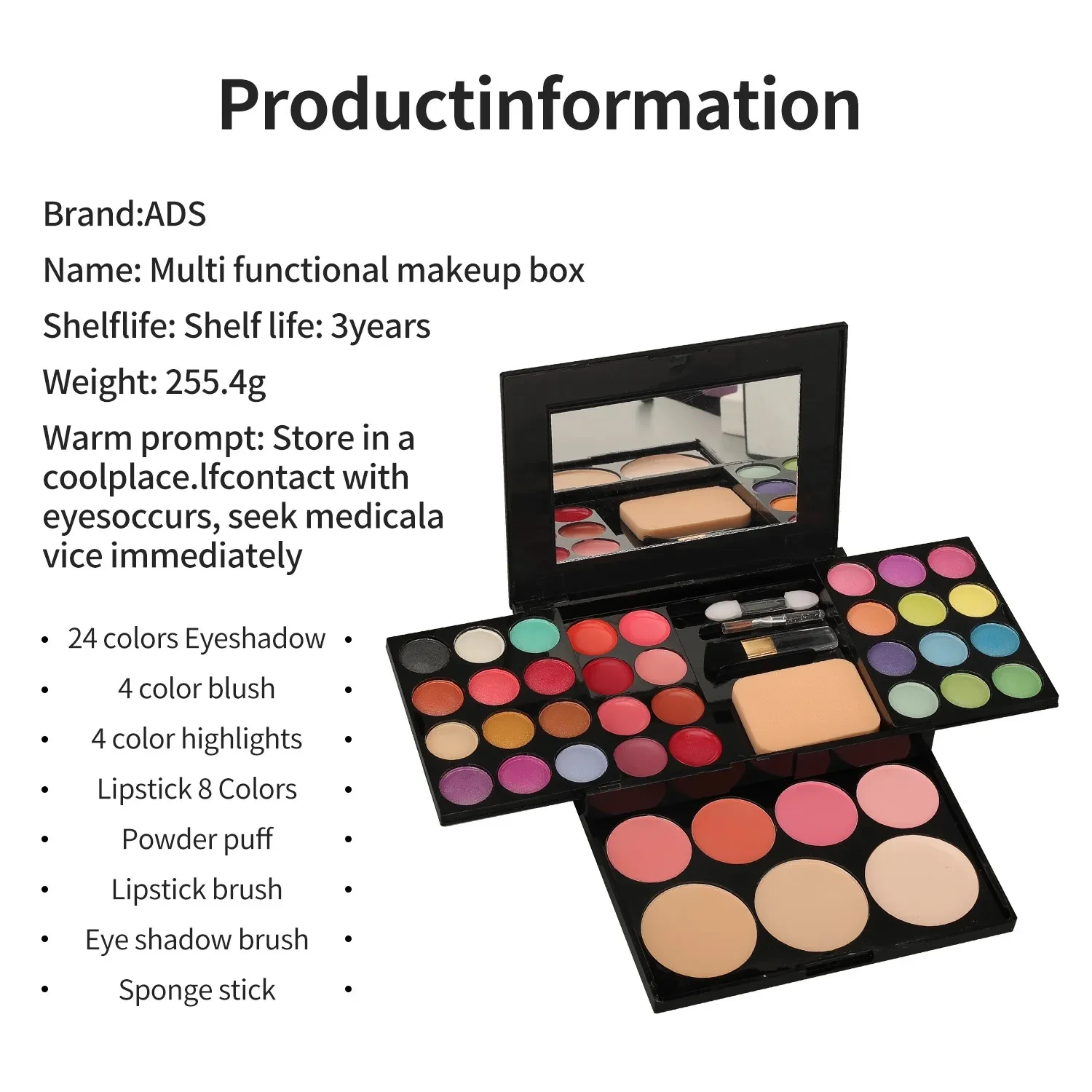 Makeup Set For Women Full Kit All In One Makeup Gift Set Eyeshadow Eye Shadow Palette Face Natural Matte Blush Bronzer Concealer