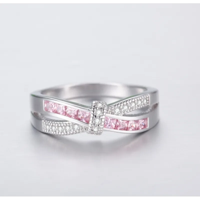 Radiant Infinity Gemstone Ring