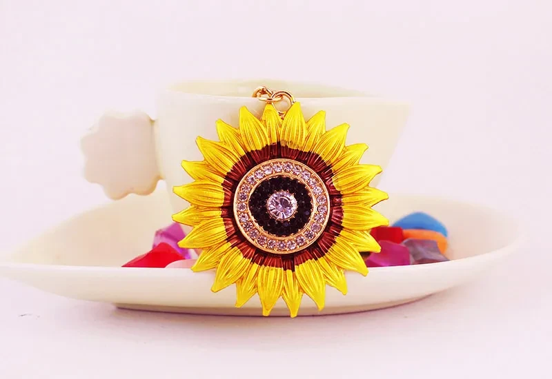 Sunflower Plant Key Chain Accessories