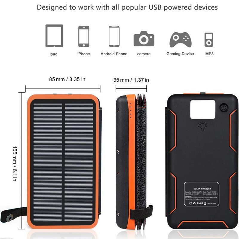 Outdoor Portable Waterproof Folding Solar Charging Group