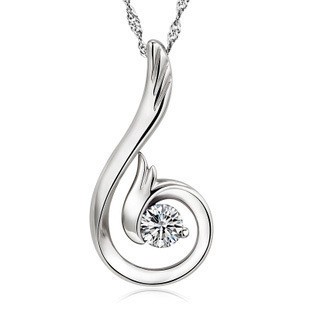 Fire Phoenix Zircon Necklace Pendant