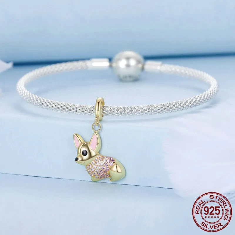 Cute Corgi Diy Pendant Parts