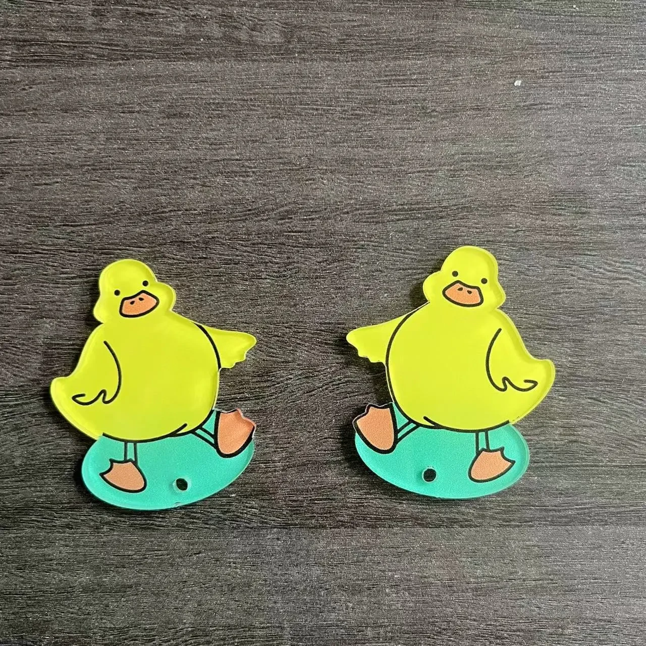 Creative Funny Couple Duck Keychain