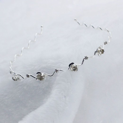 New Metal Cat Ear Headband Female Butterfly Rose Hairpin Double Drainage
