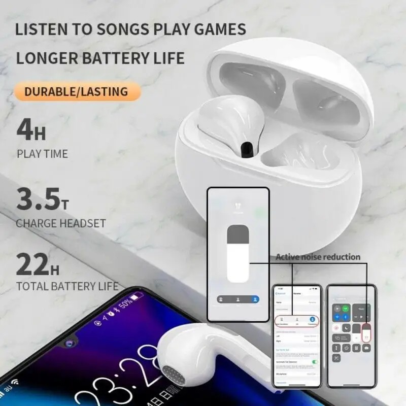 Lenovo Air Pro 6 TWS Wireless Bluetooth Earphones