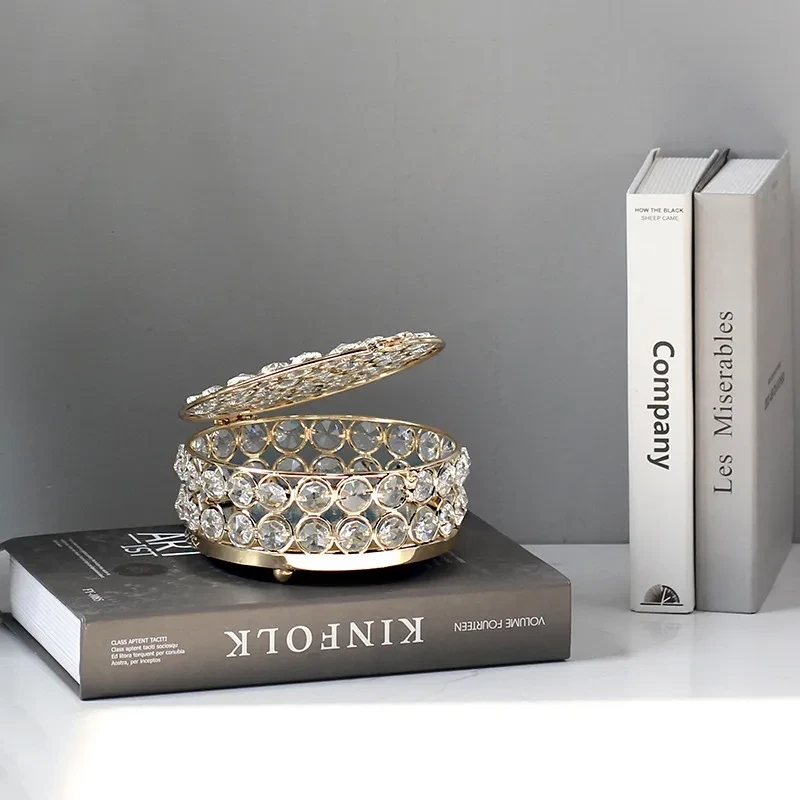 Light Luxury Jewelry Box High-grade Crystal Glass Transparent Exquisite Box