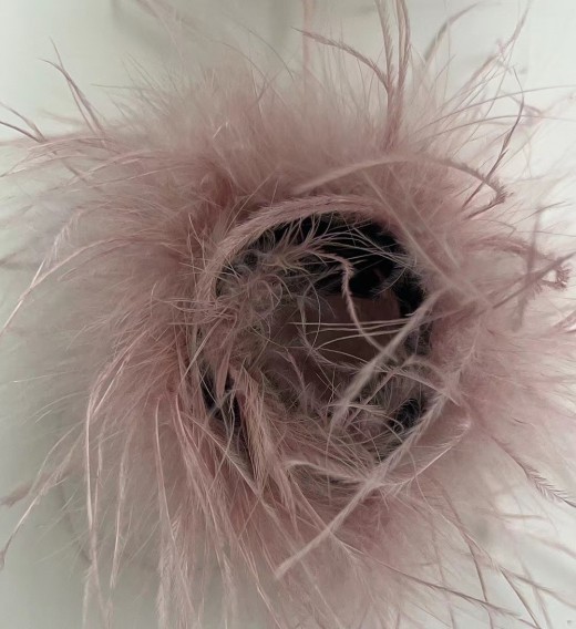 New Antique Snap Ring Bracelet Feather Wrist Band Jewelry Toy Headdress