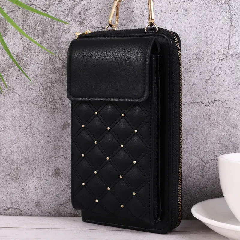Fashion All-match Mobile Phone Bag Classic Style Rhombus Light Luxury
