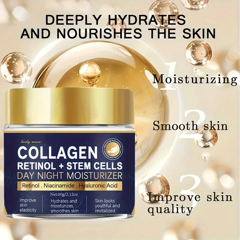 LUCKY MUSN Collagen Retinol & Stem Cell Day and Night Moisturizer