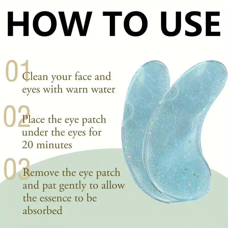 Xioimy 24-Pack Aloe Vera Eye Masks for Deep Moisturizing and Skin Tightening