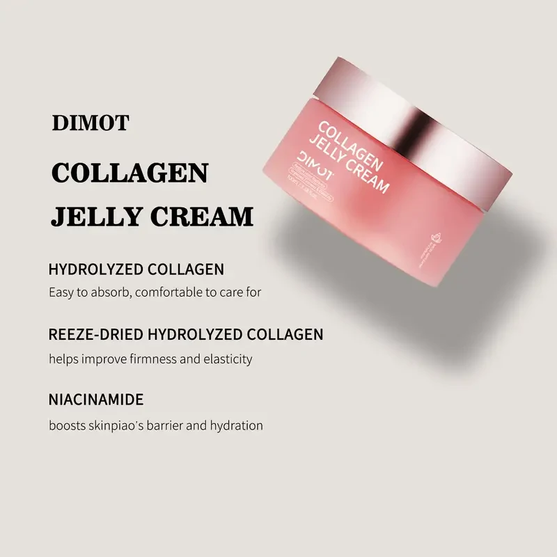 Dimot Collagen Jelly Cream 3.38oz - Deep Hydration & Nourishment for All Skin Types
