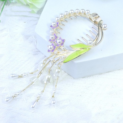 Plant Mori Ancient Style Coiffure Flower Grip Clip