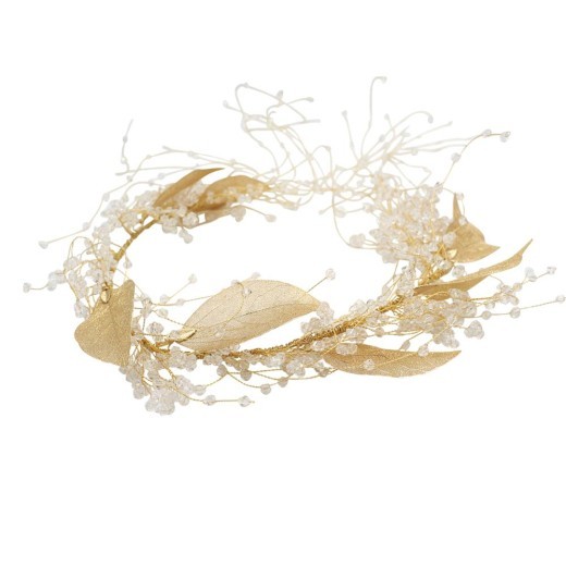 Headdress Heavy Industry Crystal Leaf Headband