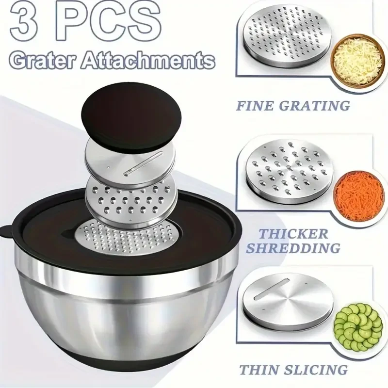 YUHUPHYLLIC 8pcs Mixing Bowl Set