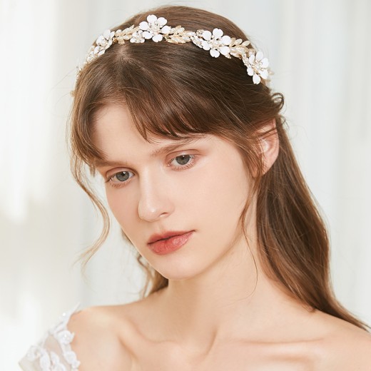 Tiara Wedding Crown Alloy Pearl Rhinestone