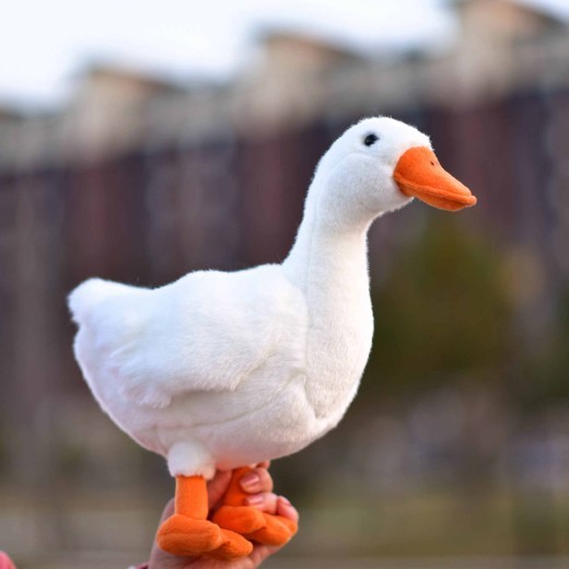 Simulation Big White Geese Plush Toy Doll