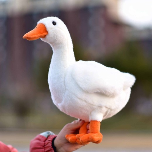 Simulation Big White Geese Plush Toy Doll