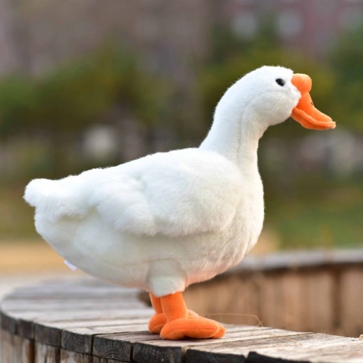 Simulation Big White Geese Plush Toy Doll