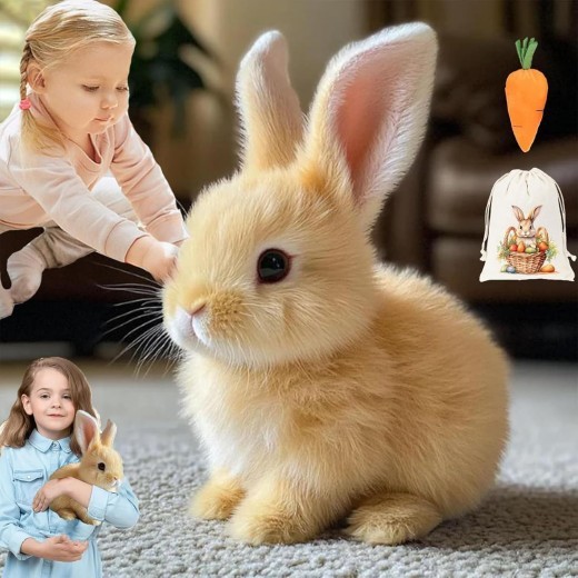 Electric Realistic Rabbit Plush Toy