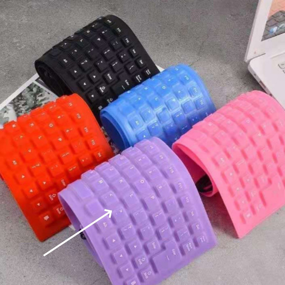 85 Key Wired Silicone Mute Soft Keyboard Multi-country USB Wired Folding Waterproof Mini