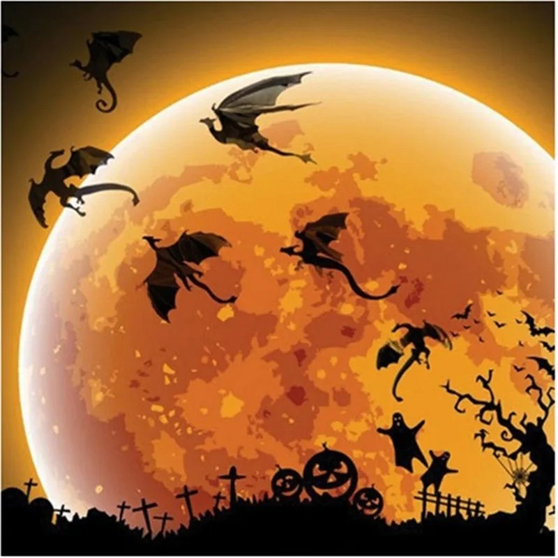 7pcs/lot 3D Gothic Dragon Wall Sticker - Stereoscopic Dragon Wallpaper for Home