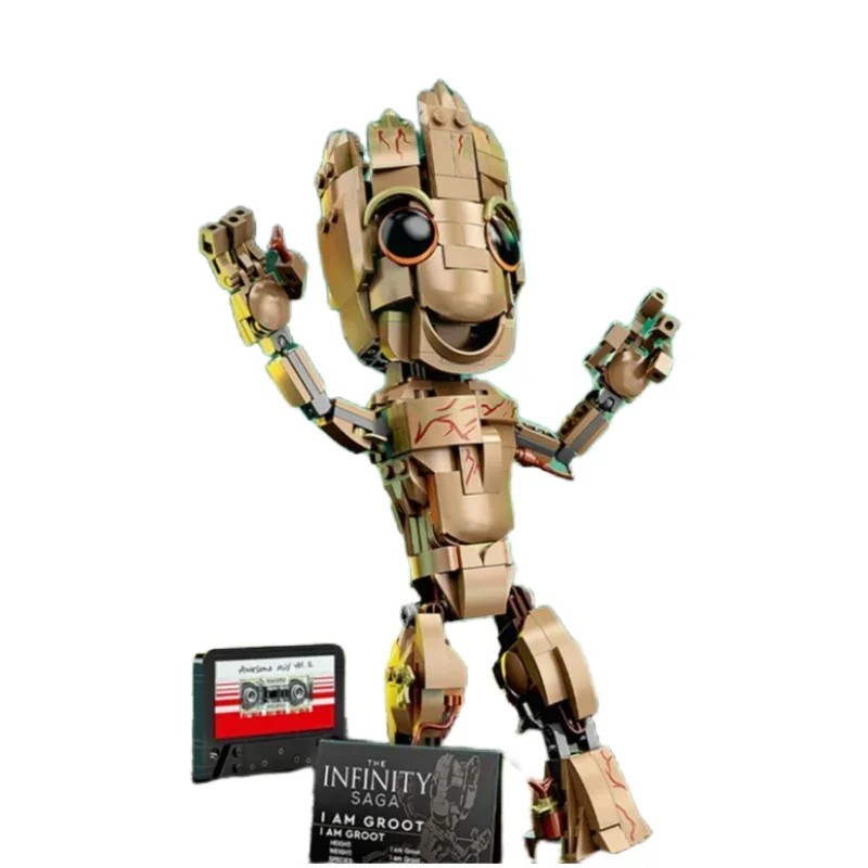 Marvel Groot Little Treeman Puzzle - Cute Cartoon Building Blocks Toy