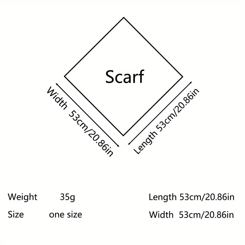 Elegant Silk Square Scarf for Women - 100% Mulberry Silk
