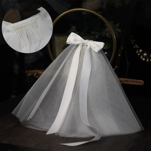 Bow Tie Bridal Headdress Mori Series
