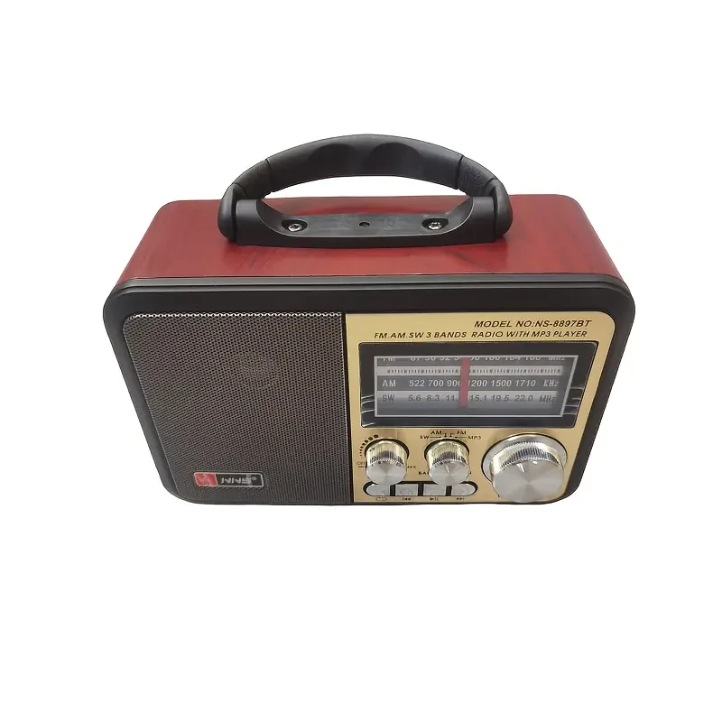 Vintage-Style Multifunctional Speaker with AM/FM/SW Radio
