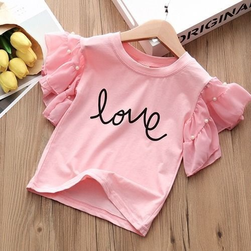 Summer Children's Cotton T-shirt Denim Shorts Two-piece Suit Fashion