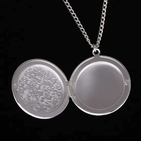Fashion Simple Photo Box Pendant Necklace