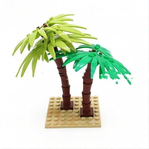 Building Palm Tree Plant Banana Tree Small Particle Building Blocks