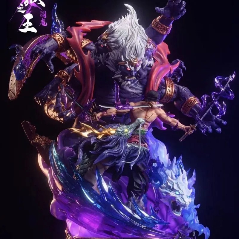 One Piece Anime Figure Lx Sauron Handmade King Hell Yan Mo Luo Luo Noah Model Statue