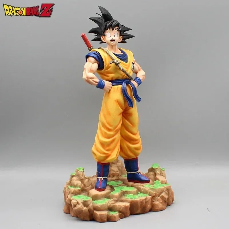Anime Dragon Ball Dream Sun Goku Figure - Somersault Cloud Super Saiyan Standing Collection Statue
