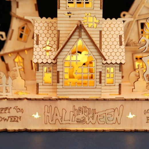 Wooden 3D 3D Puzzle Model Puzzle Decompression Assembled Toy