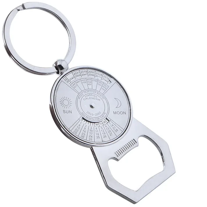 Men's And Women's Fashion Simple Perpetual Calendar Keychain
