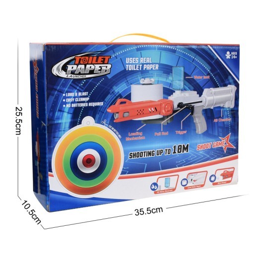 Children's Toilet Paper Launcher Plastic Toy